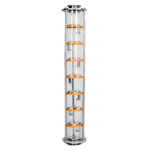 Тарельчатая колонна 2 дюйма с 7 палубами с 4 колпачками